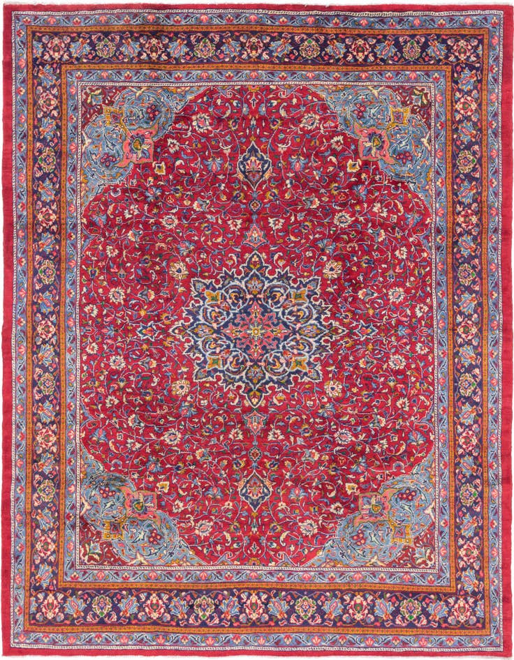 Detail image of 10' x 13' 3 Hand Knotted Sarough Persian Wool Rug