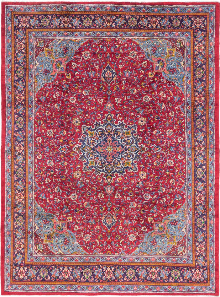 Detail image of 10' x 13' 3 Hand Knotted Sarough Persian Wool Rug