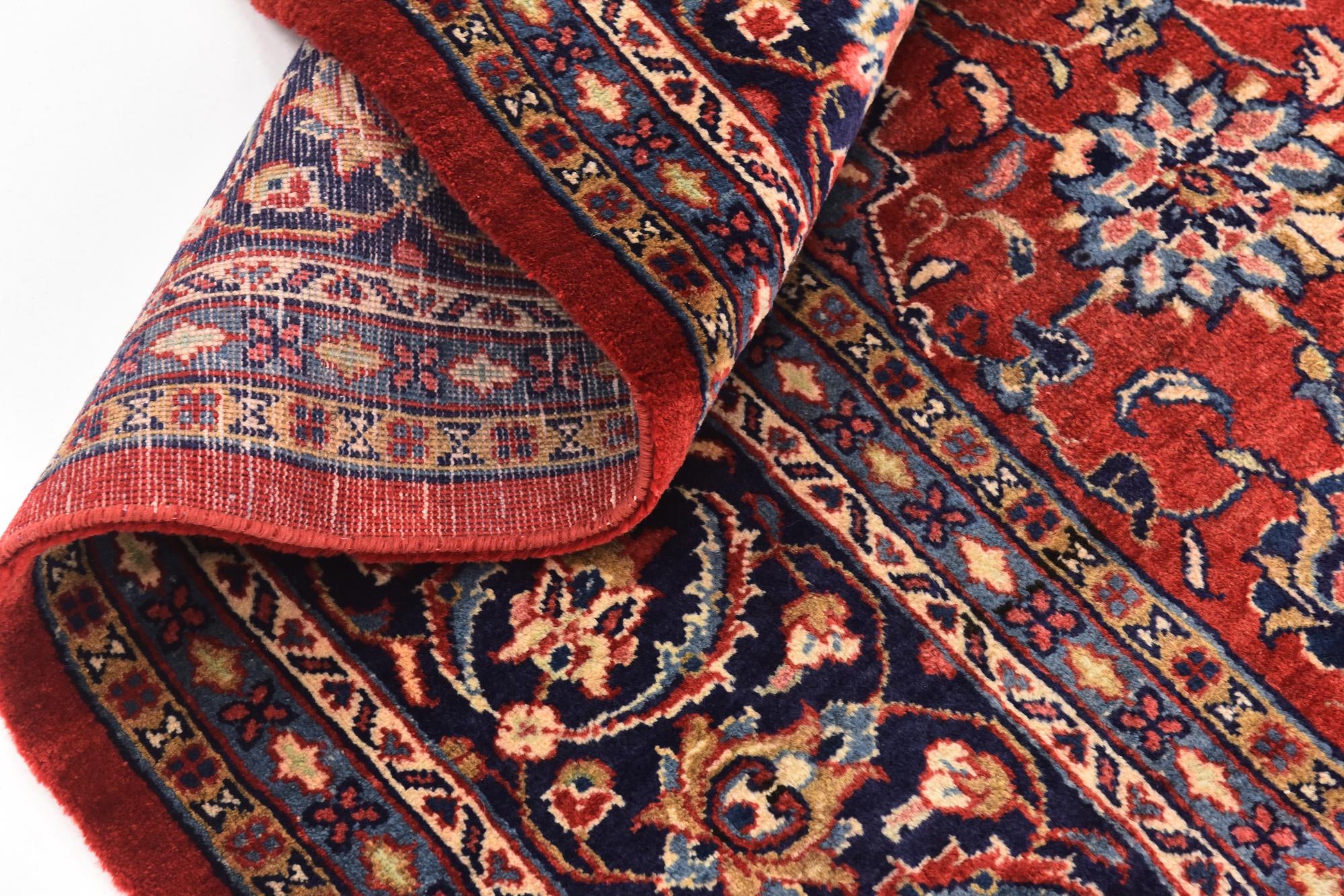 9' 9 x 13' Hand Knotted Sarough Persian Wool Rug
