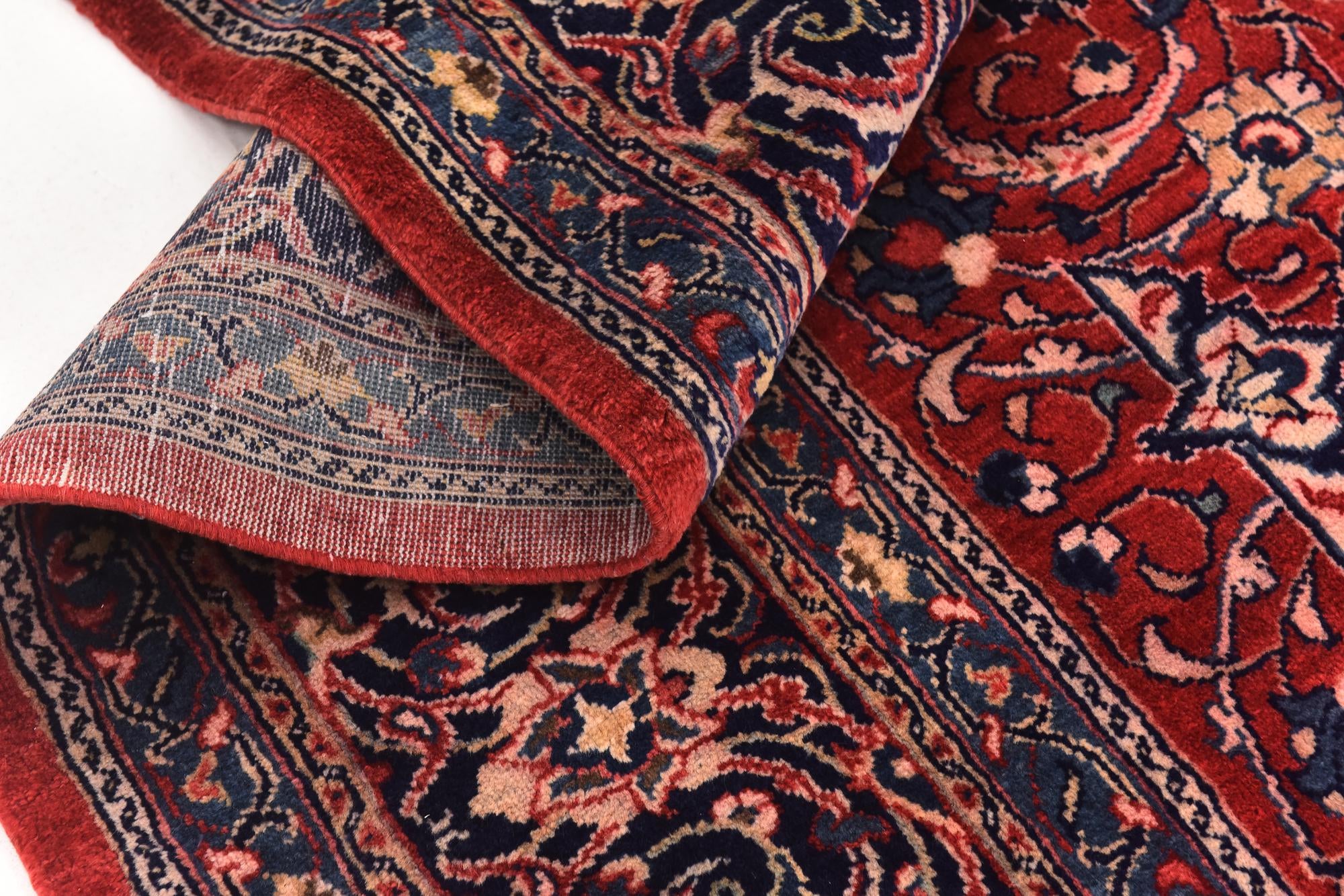 9' 10 x 13' 2 Hand Knotted Sarough Persian Wool Rug