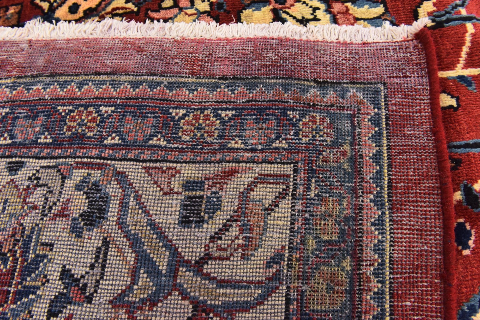 9' 9 x 12' 10 Hand Knotted Sarough Persian Wool Rug