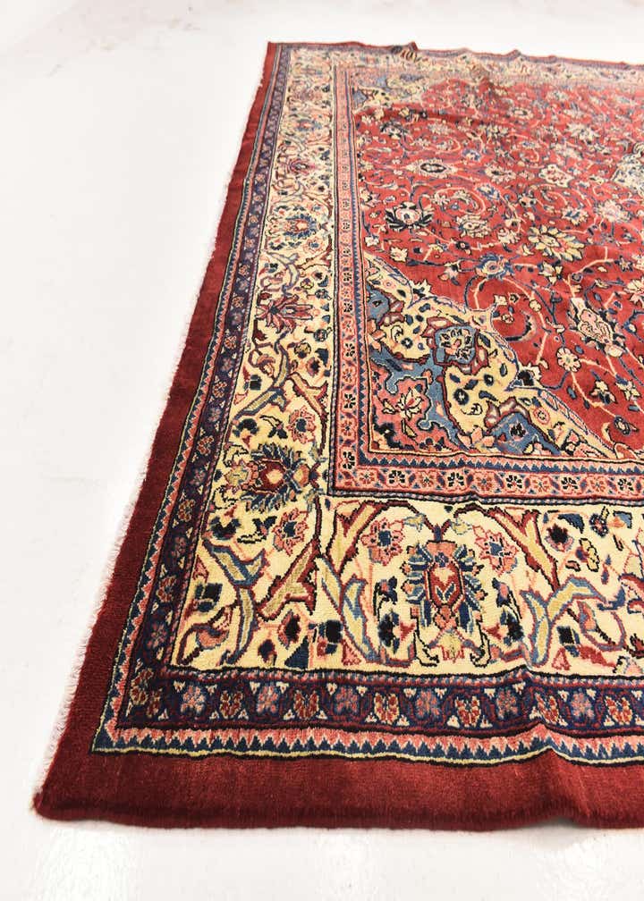 9' 9 x 12' 10 Hand Knotted Sarough Persian Wool Rug