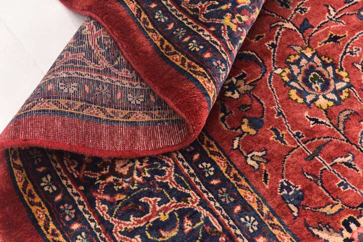 9' 10 x 13' Hand Knotted Sarough Persian Wool Rug