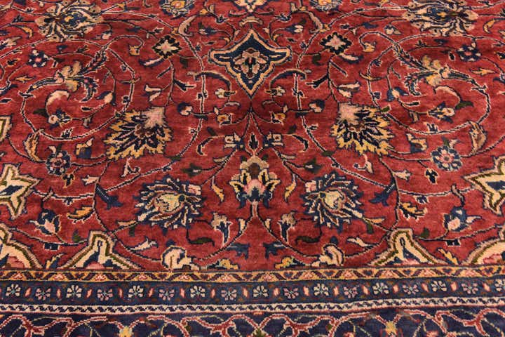 9' 10 x 13' Hand Knotted Sarough Persian Wool Rug
