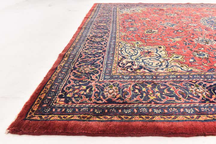 9' 10 x 13' Hand Knotted Sarough Persian Wool Rug