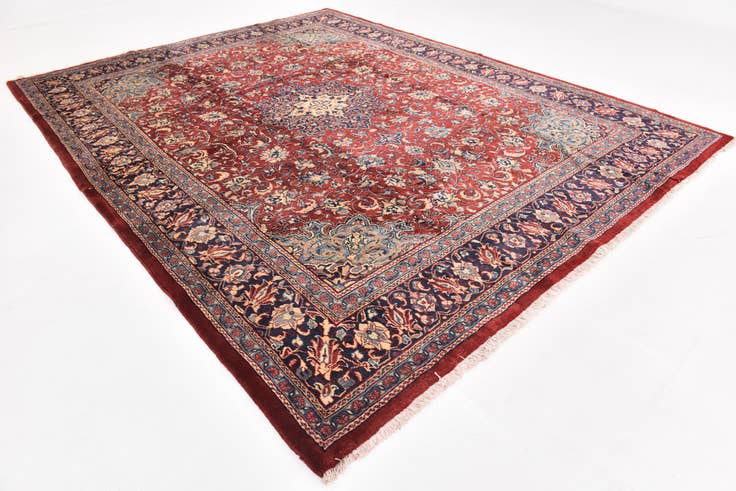 Detail image of 10' x 12' 10 Hand Knotted Sarough Persian Wool Rug