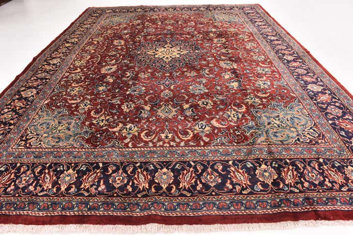 10' x 12' 10 Hand Knotted Sarough Persian Wool Rug