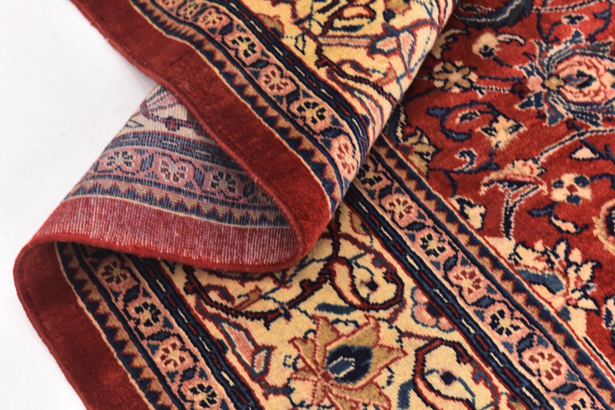 10' x 13' 5 Hand Knotted Sarough Persian Wool Rug