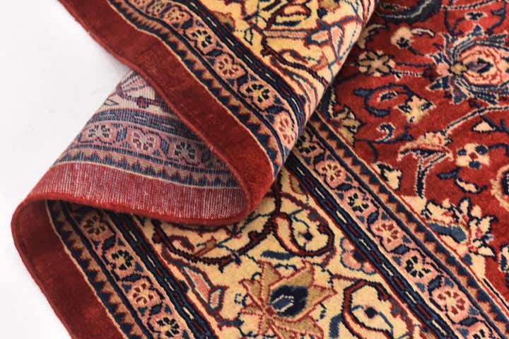 10' x 13' 5 Hand Knotted Sarough Persian Wool Rug