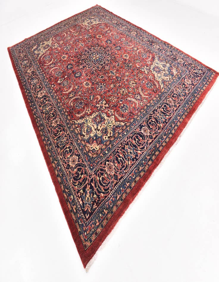 Detail image of 10' x 13' 9 Hand Knotted Sarough Persian Wool Rug