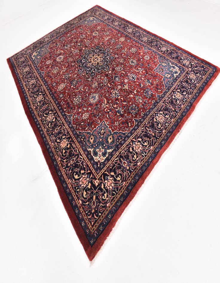 Detail image of 9' 6 x 13'  Hand Knotted Sarough Persian Wool Rug