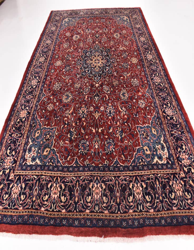 Detail image of 9' 6 x 13'  Hand Knotted Sarough Persian Wool Rug