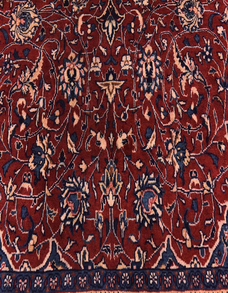 Detail image of 9' 6 x 13'  Hand Knotted Sarough Persian Wool Rug
