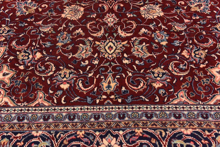 Detail image of 10' x 13' 2 Hand Knotted Sarough Persian Wool Rug