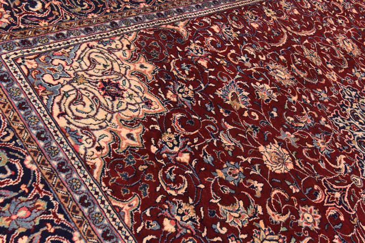 10' x 13' 2 Hand Knotted Sarough Persian Wool Rug