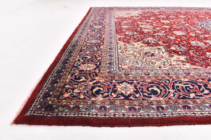 10' x 13' 2 Hand Knotted Sarough Persian Wool Rug