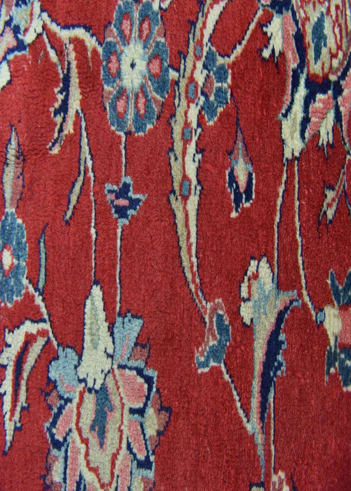 10' 4 x 12' 9 Hand Knotted Sarough Persian Wool Rug