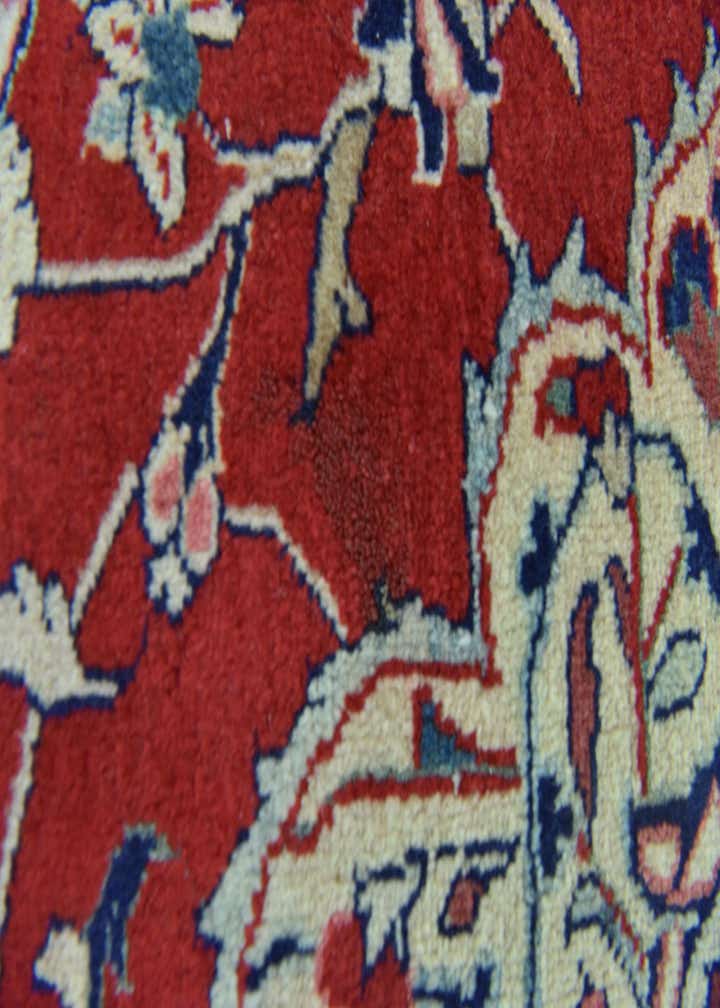 10' 4 x 12' 9 Hand Knotted Sarough Persian Wool Rug