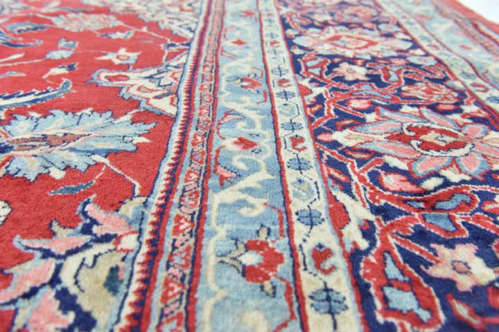 10' 4 x 12' 9 Hand Knotted Sarough Persian Wool Rug