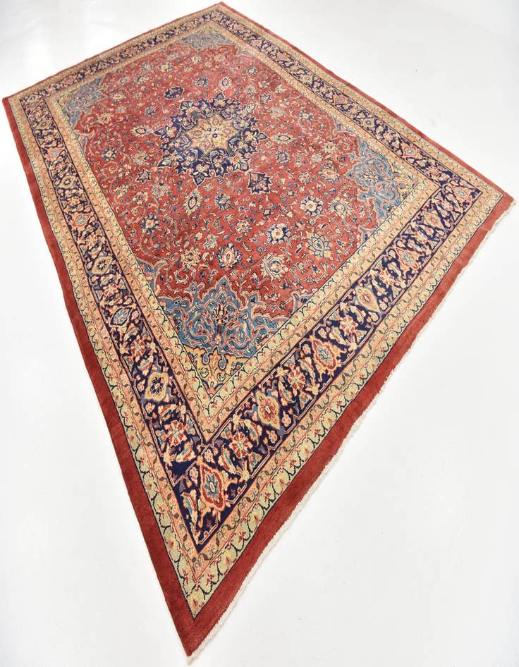 Detail image of 9' 8 x 13' 6  Hand Knotted Sarough Persian Wool Rug