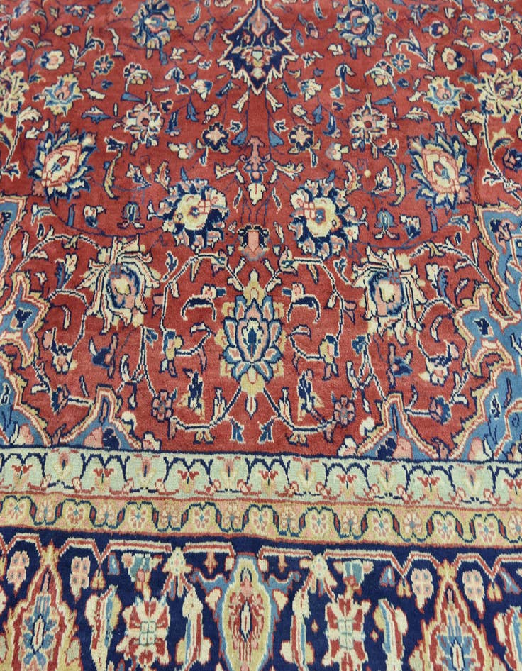 Detail image of 9' 8 x 13' 6  Hand Knotted Sarough Persian Wool Rug