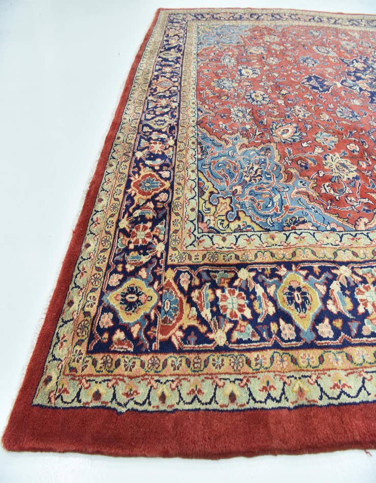 Detail image of 9' 8 x 13' 6  Hand Knotted Sarough Persian Wool Rug