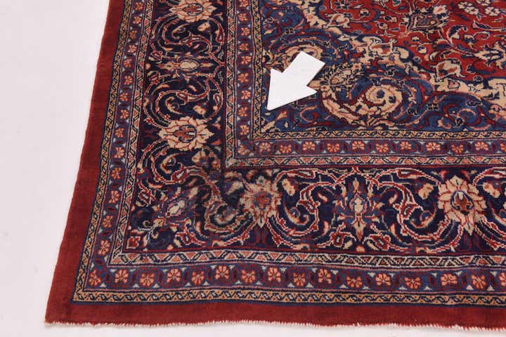 9' 10 x 12' 10 Hand Knotted Sarough Persian Wool Rug