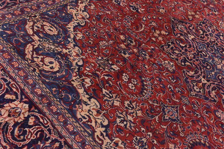9' 10 x 12' 10 Hand Knotted Sarough Persian Wool Rug