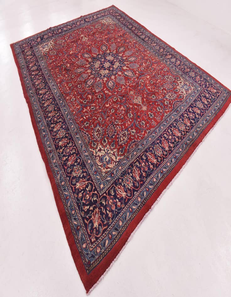 Detail image of 10' x 12' 7 Hand Knotted Sarough Persian Wool Rug