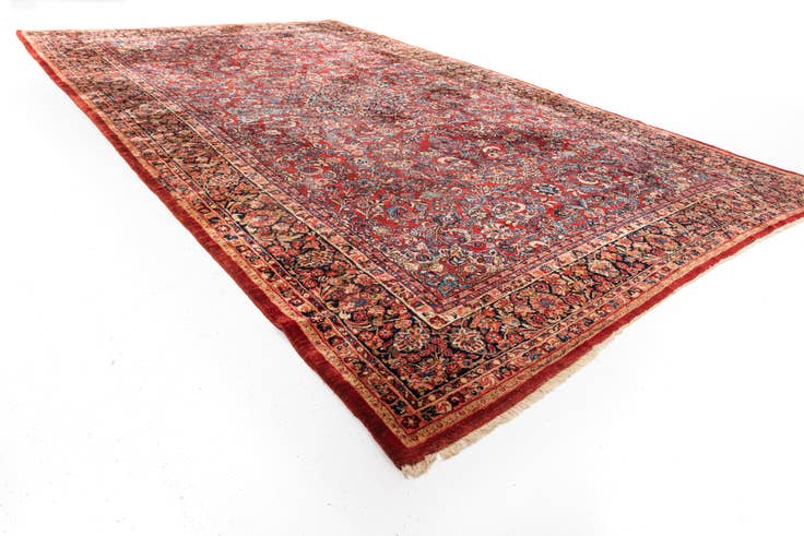 Detail image of 12' 4 x 19' 10 Hand Knotted Sarough Persian Wool Rug