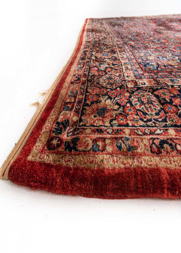 12' 4 x 19' 10 Hand Knotted Sarough Persian Wool Rug