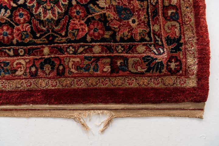 12' 4 x 19' 10 Hand Knotted Sarough Persian Wool Rug
