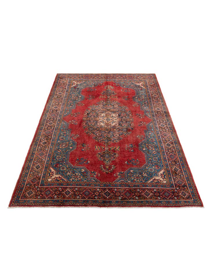 Detail image of 7' 4 x 10' 8 Hand Knotted Sarough Persian Wool Rug