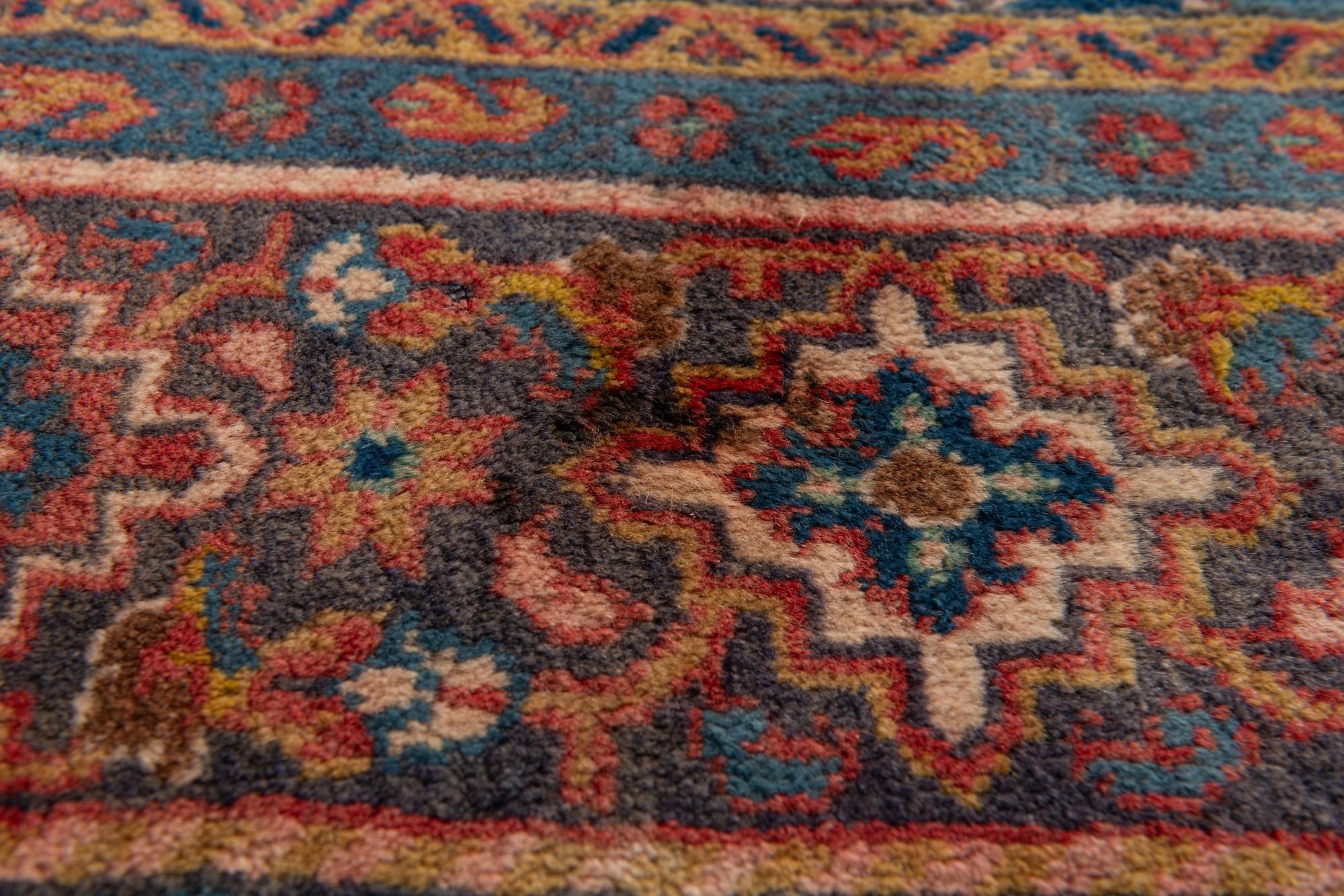 7' 4 x 10' 8 Hand Knotted Sarough Persian Wool Rug
