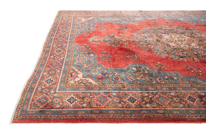 7' 4 x 10' 8 Hand Knotted Sarough Persian Wool Rug
