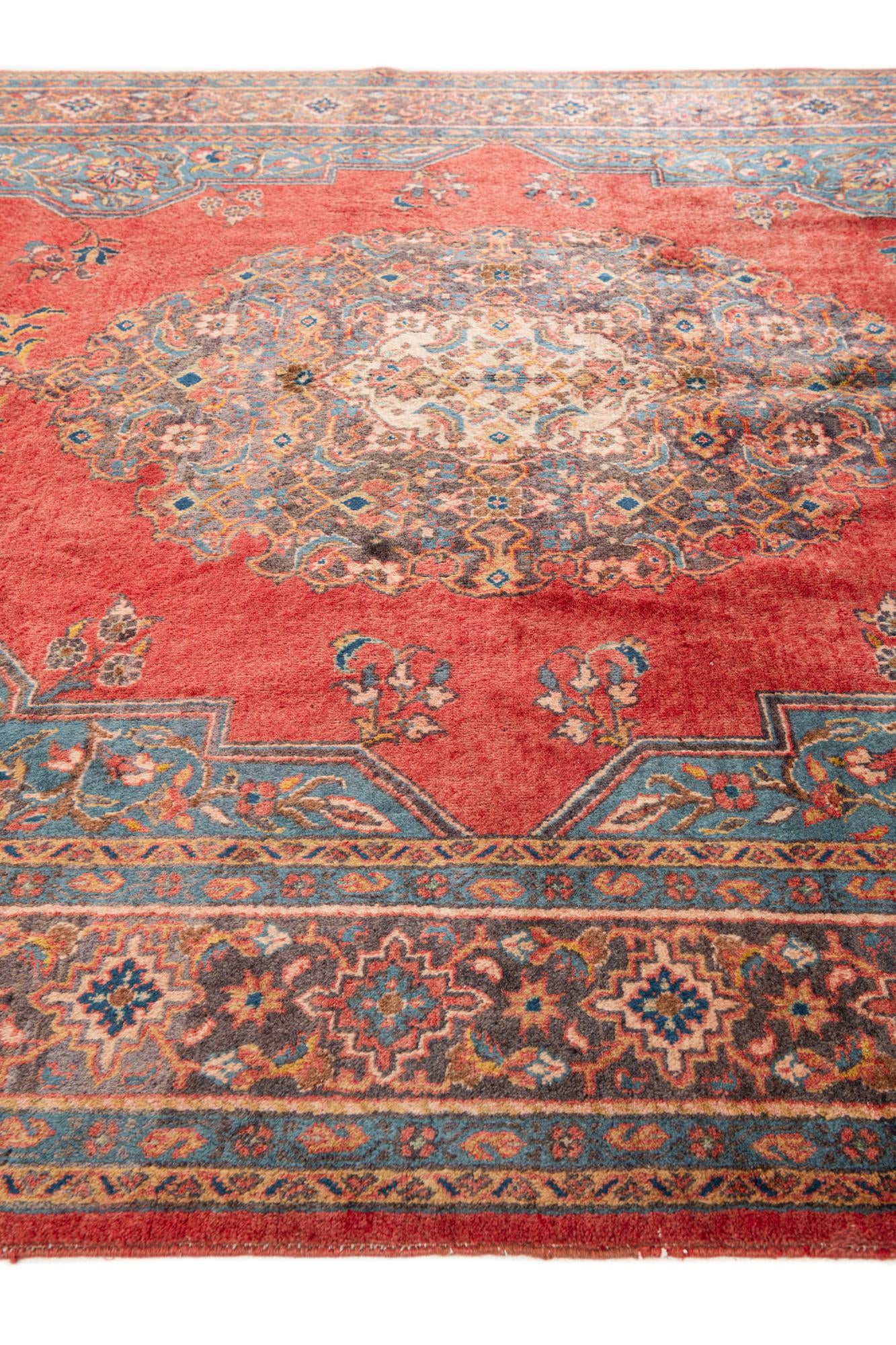 7' 4 x 10' 8 Hand Knotted Sarough Persian Wool Rug
