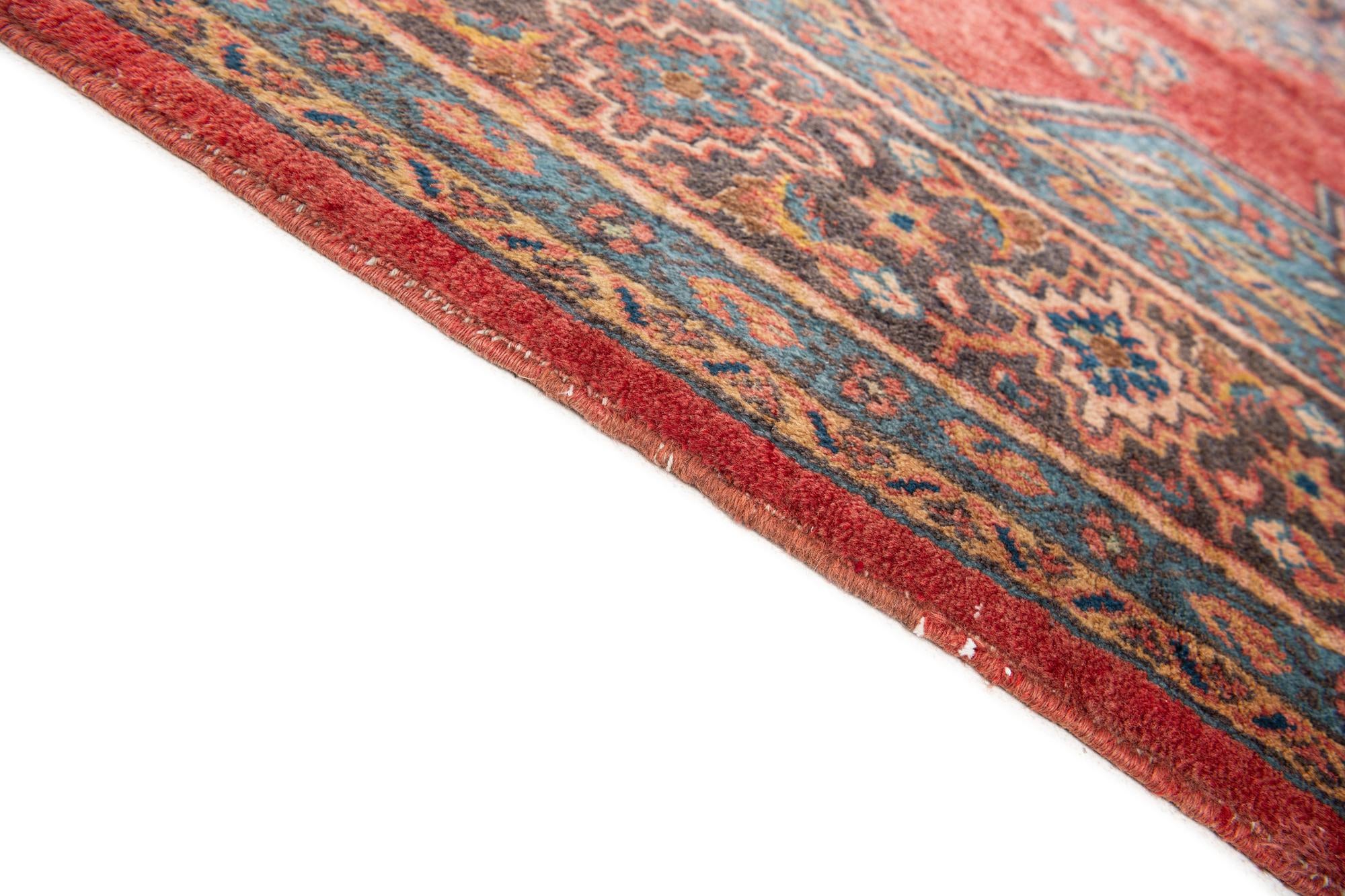 7' 4 x 10' 8 Hand Knotted Sarough Persian Wool Rug
