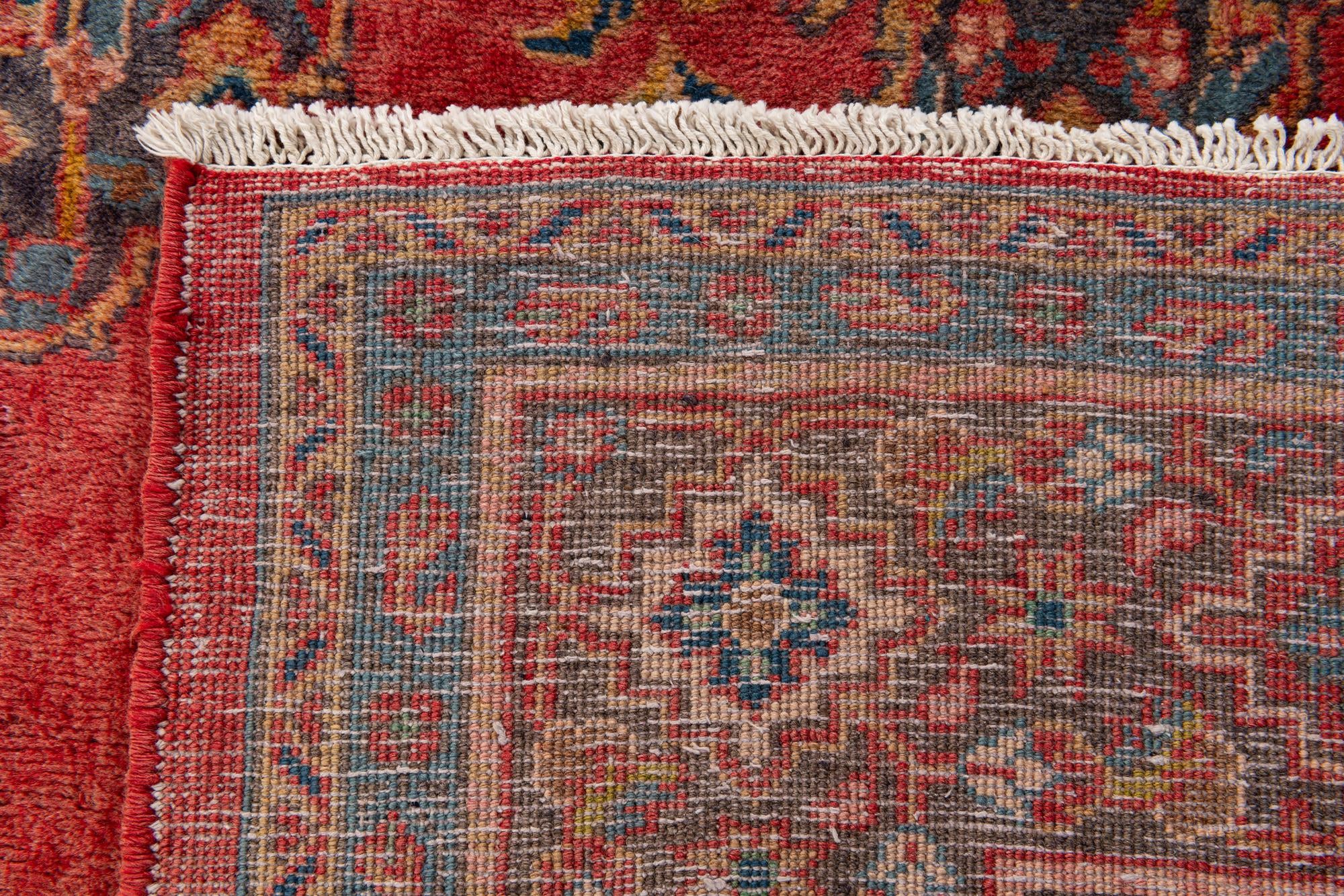 7' 4 x 10' 8 Hand Knotted Sarough Persian Wool Rug
