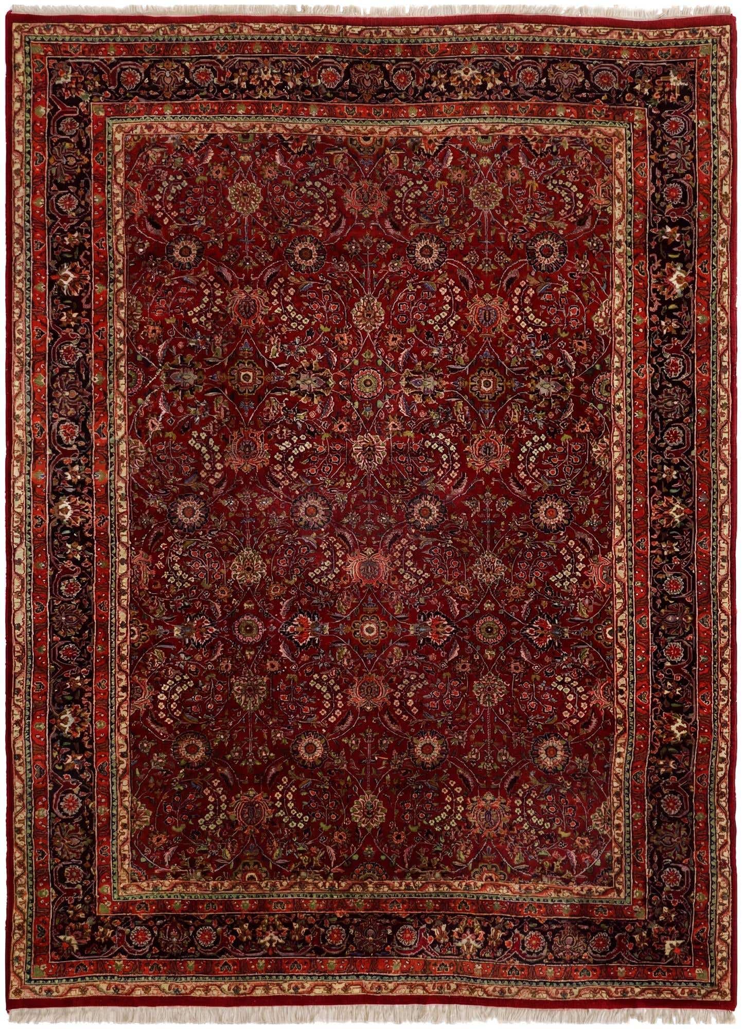 8' 3 x 11' 4 Hand Knotted Sarough Wool Rug