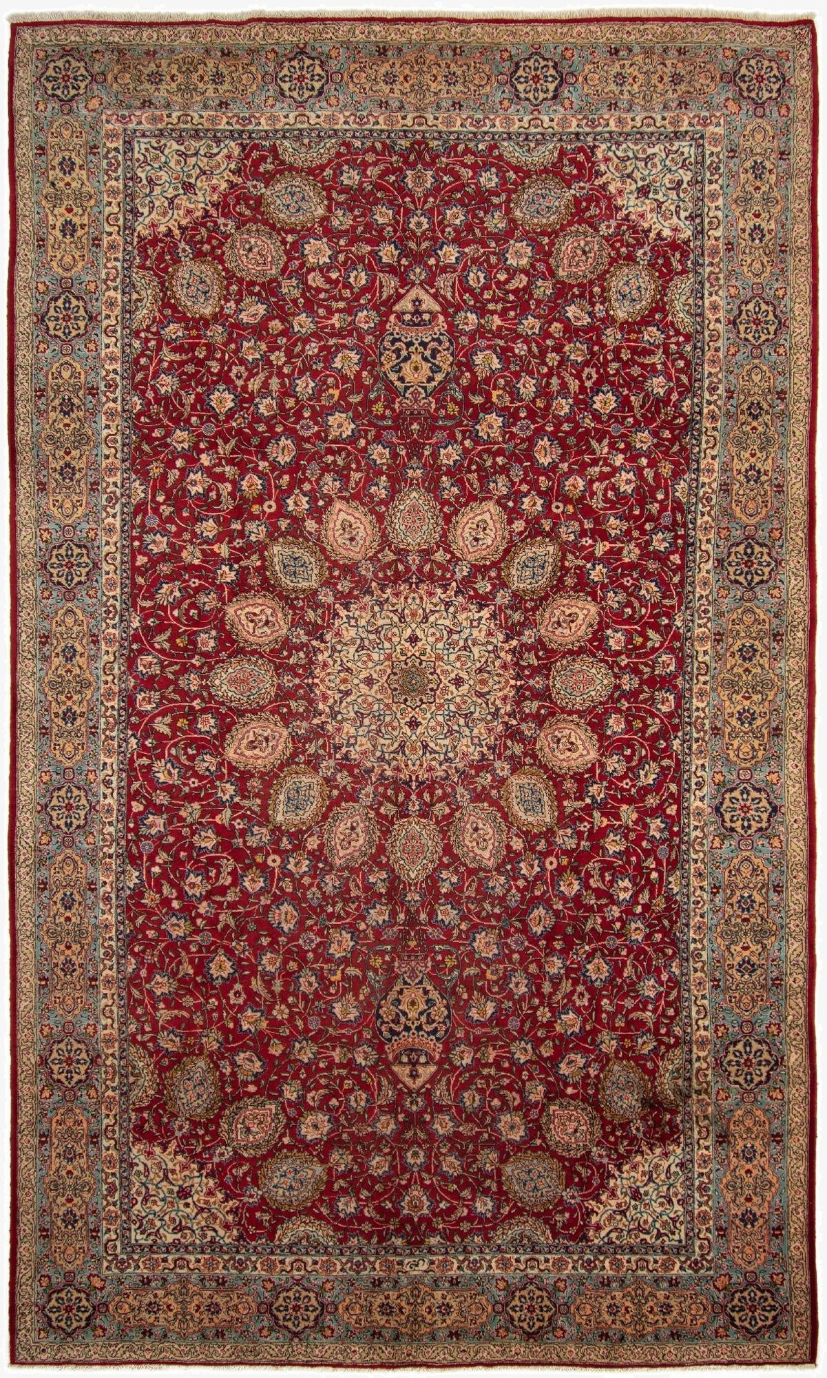 278cm x 473cm  Hand Knotted Sarough Persian Wool Rug