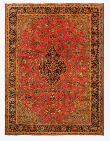9' 9 x 13' Sarough Wool Rug