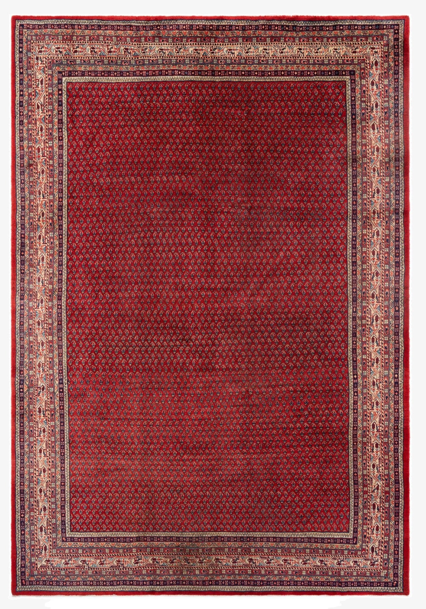 242cm x 350cm  Hand Knotted Sarough Persian Wool Rug