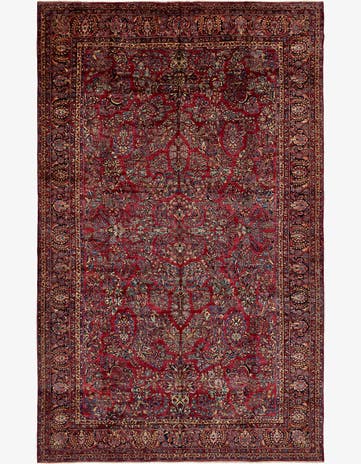 11' 9 x 19' Hand Knotted Sarough Persian Wool Rug