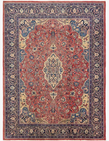 10' 3 x 14' Hand Knotted Sarough Persian Wool Rug