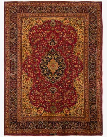 8' 4 x 11' 5 Hand Knotted Sarough Persian Wool Rug