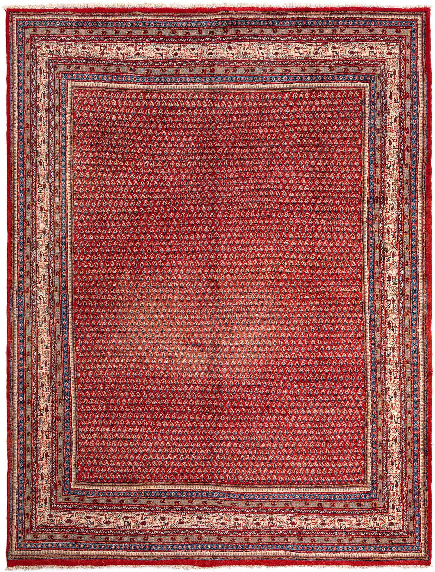 9' 8 x 12' 10 Sarouk Mir Wool Rug