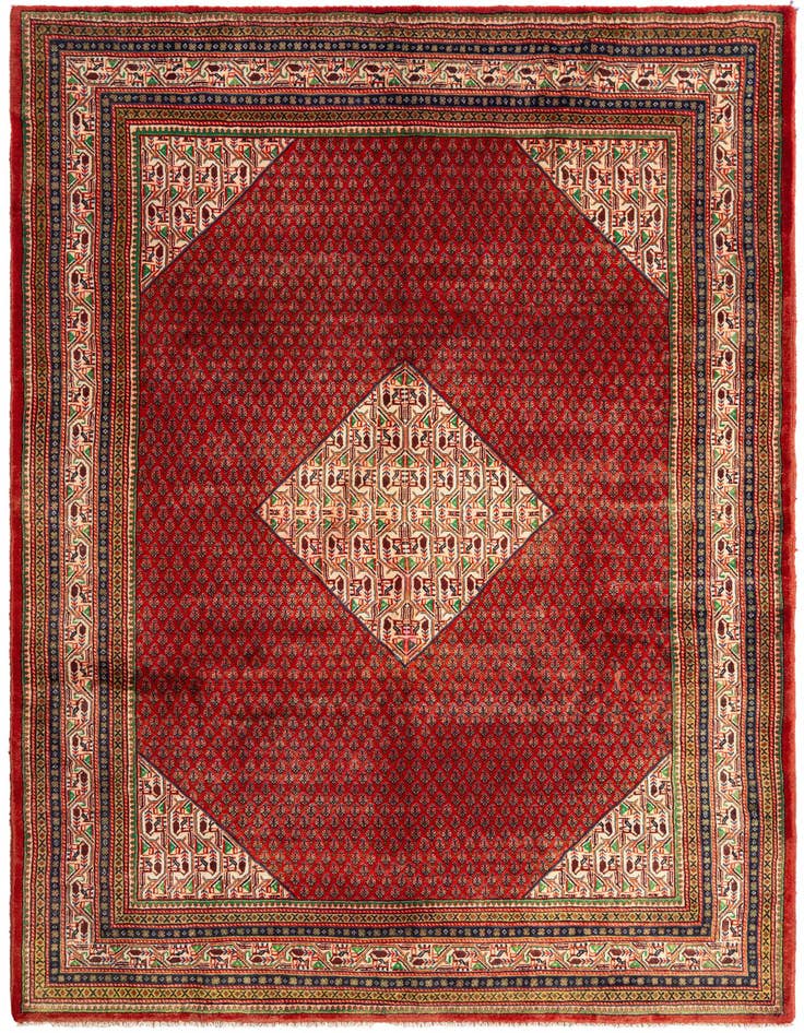 Detail image of 7' 1 x 10' 7 Sarouk Mir Wool Rug