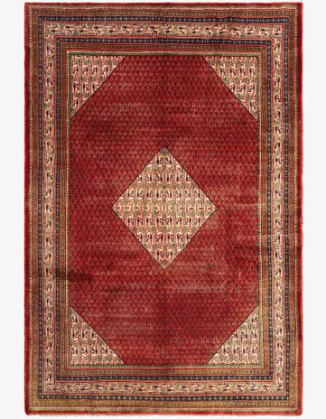 7' 1 x 10' 7 Sarouk Mir Wool Rug