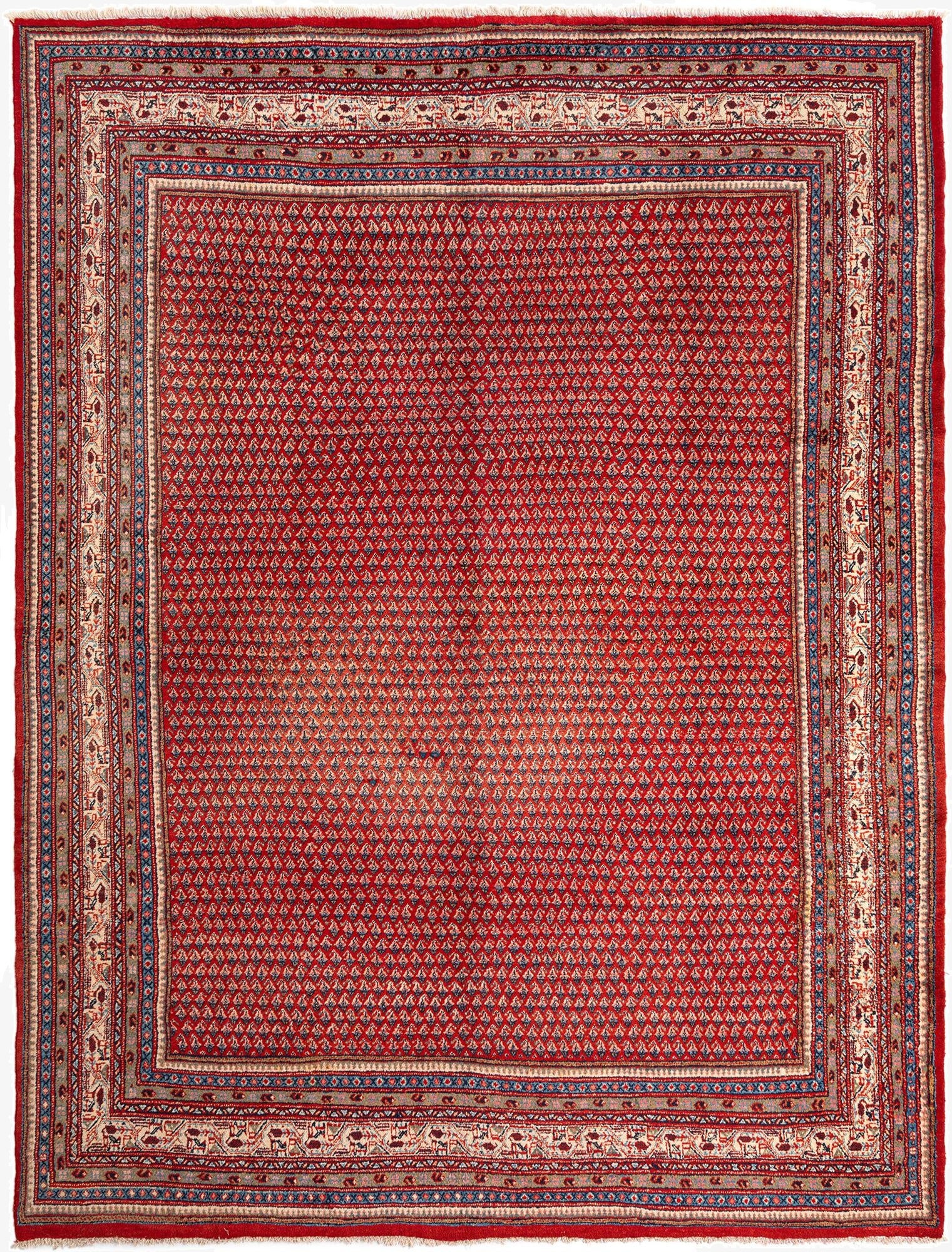 9' 8 x 12' 10 Sarouk Mir Wool Rug