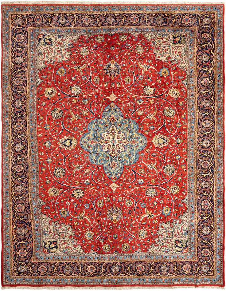 Detail image of 10' x 13' 3 Sarouk Wool Rug